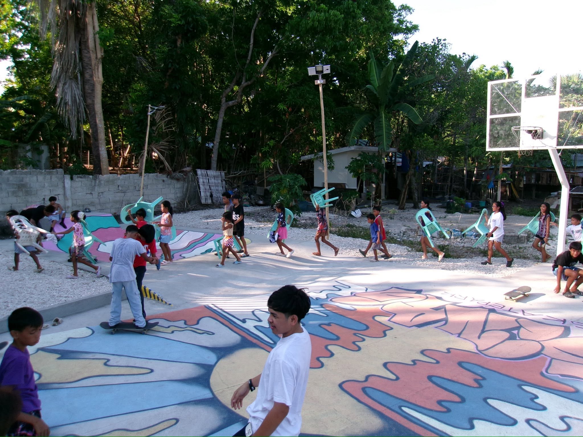 Local skaters at Sinag Park