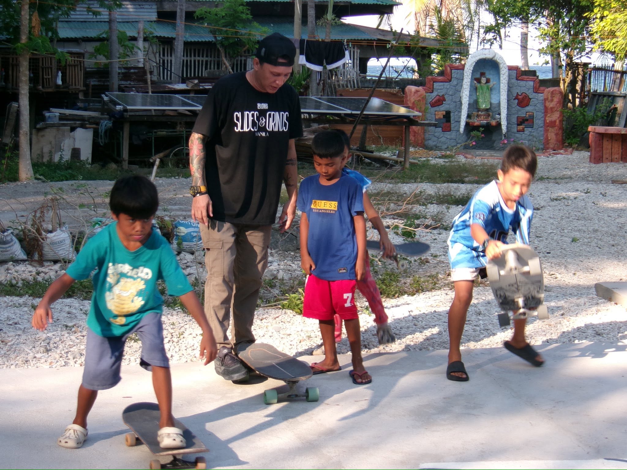 Local skaters at Sinag Park