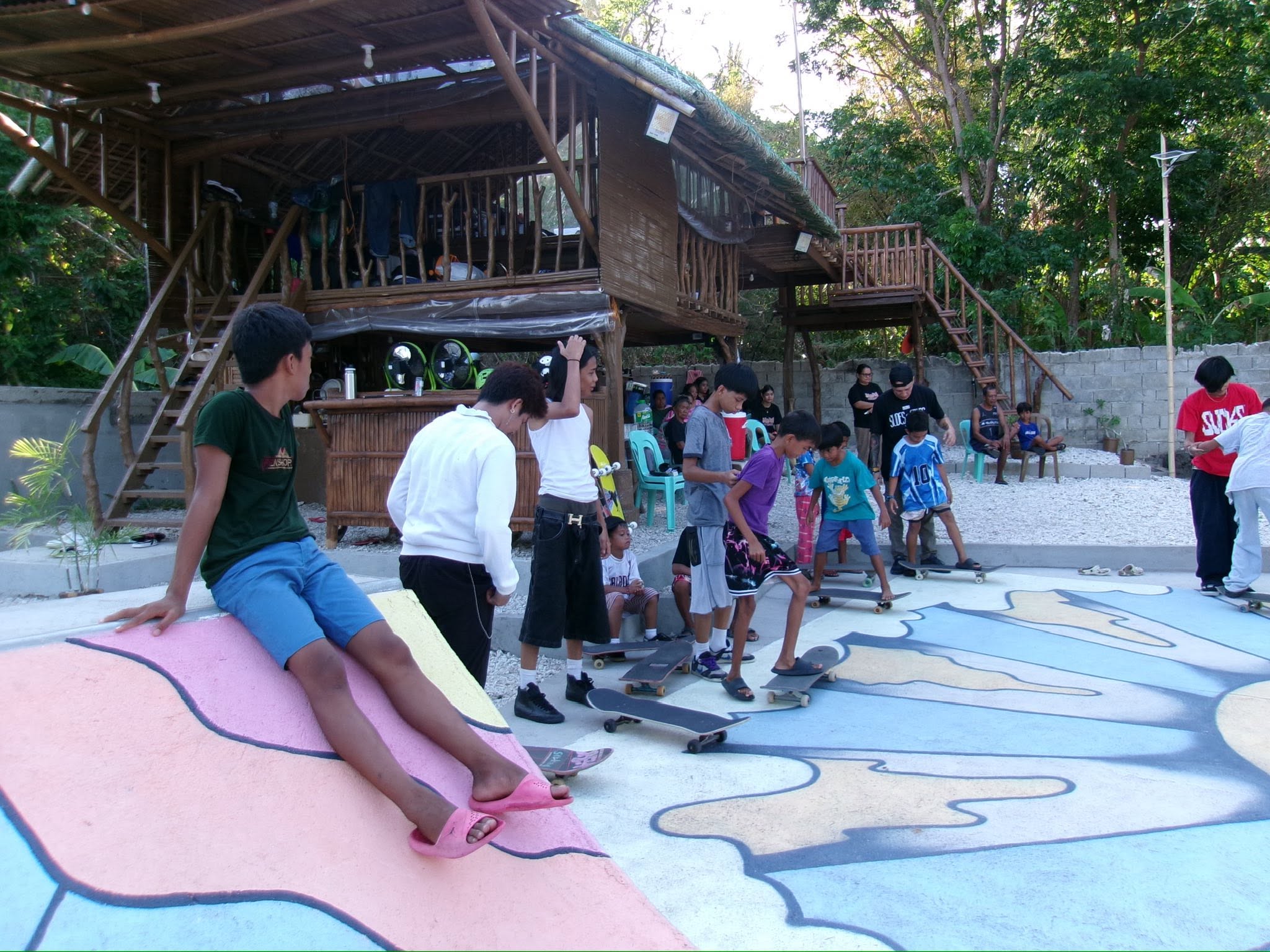 Local skaters at Sinag Park