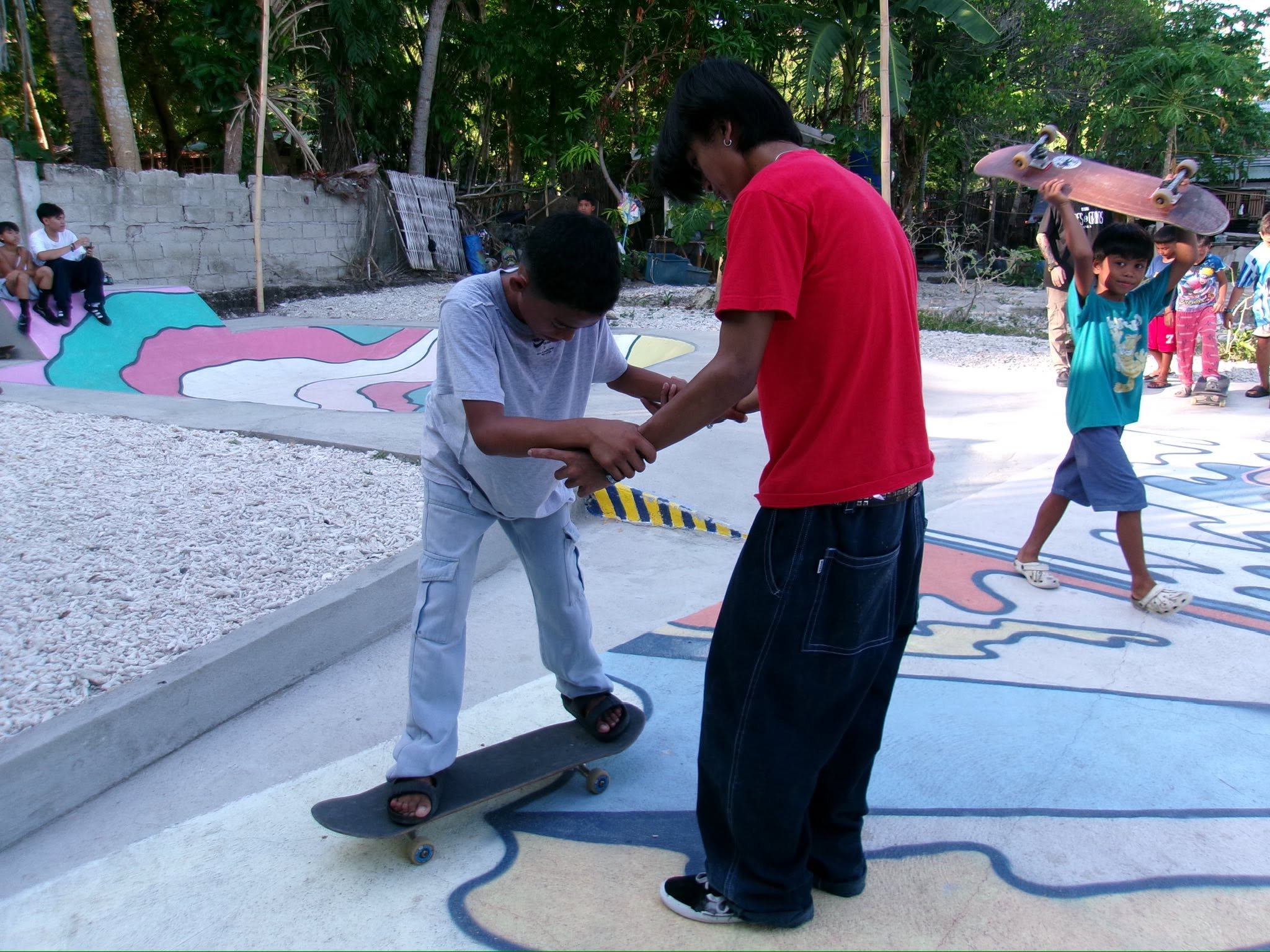 Local skaters at Sinag Park